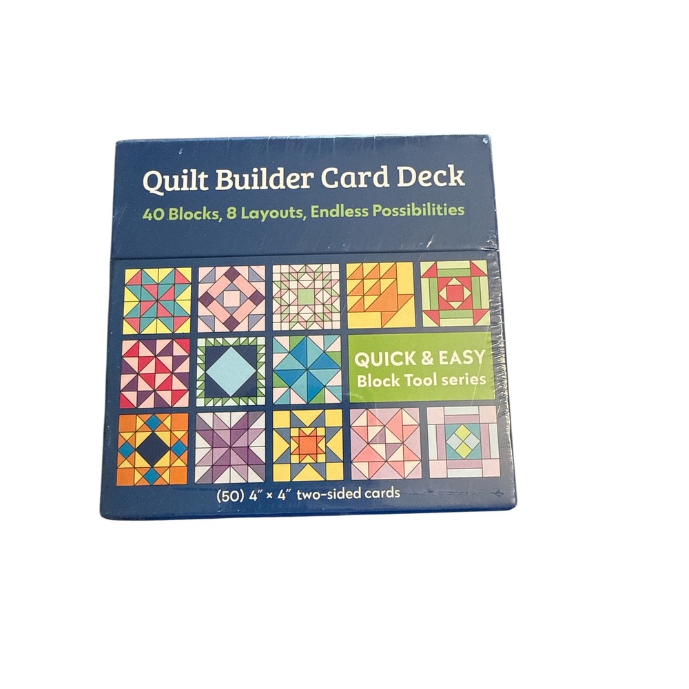 Quilt Builder Card Deck 40 Blocks 8 Layouts Quick & Easy Block Tool C&T Pub